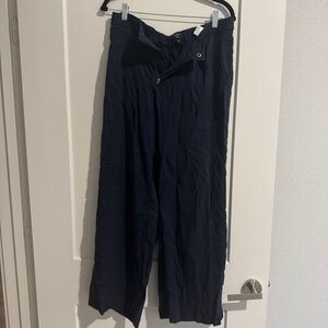 Banana Republic Navy wide leg Pants